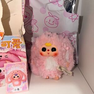 Baby Three Mini De- Lovely Pendant Plush - Pink Bunny